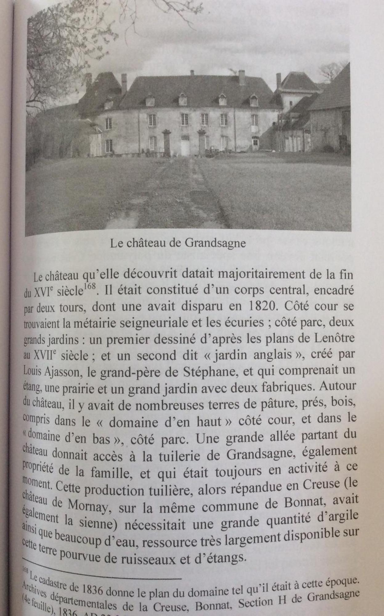 Chateau De Grandsagne Bonnat Buitenkant foto